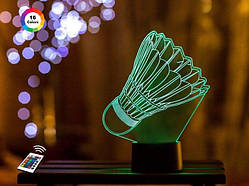 3D світильник нічник з пультом "Воланчик"  3DTOYSLAMP