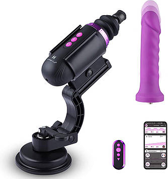 Міні секс-машина Hismith Mini Capsule Sex-Machine with Strong Suction Cup, потужна, перезаряджувана Bomba💣