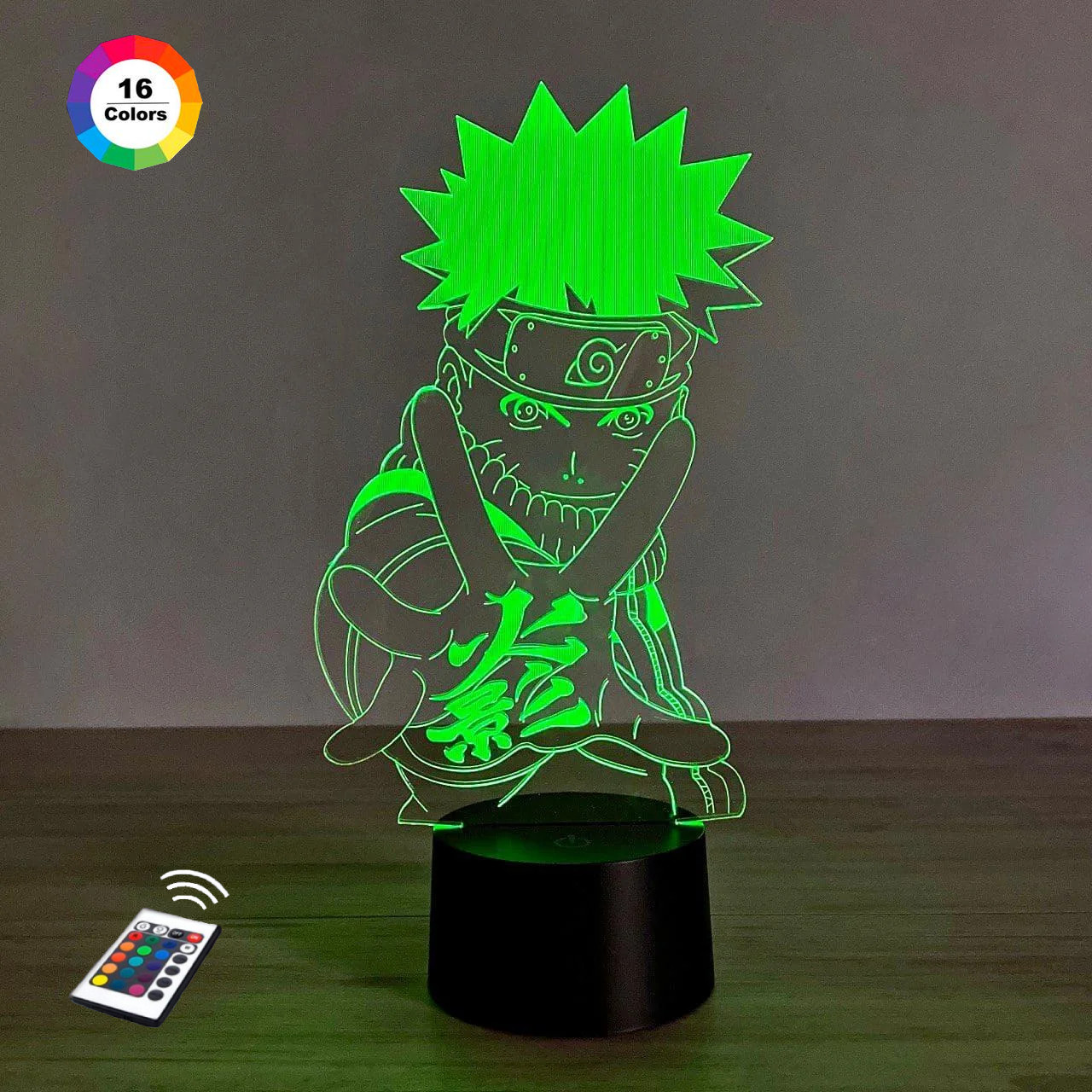 3D світильник нічник з пультом "Наруто" 3DTOYSLAMP
