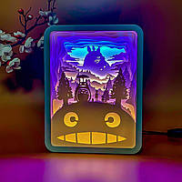 3D настільна картина-нічник "Тоторо" 3DTOYSLAMP