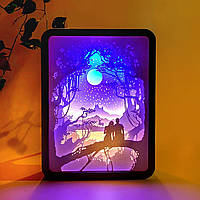 3D настільна картина-нічник "Закохані" 3DTOYSLAMP