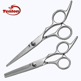 Перукарські ножиці для стриження волосся. Парикмахерський набір ножиць 6 дюймів прямі та філірувальні ножиці