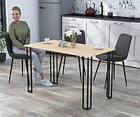 Обеденный стол MebelProff Сквер 120-65 с прямыми углами, стол в гостиную, кухню