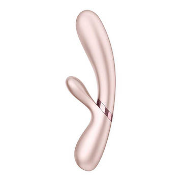 Смарт вібратор-кролик із підігрівом Satisfyer Hot Lover Nude Bomba💣
