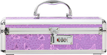 Кейс для зберігання секс-іграшок BMS Factory - The Toy Chest Lokable Vibrator Case Purple з кодовим Bomba💣