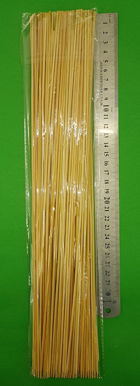Купить Палочки для шашлыка бамбуковые (100шт) 40см 2.5mm , шпажки ...