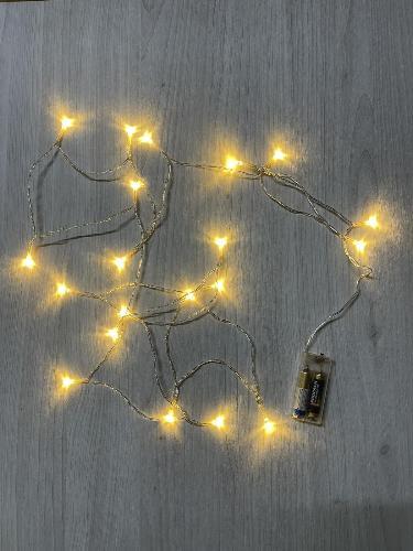 Гірлянда нічник на батарейках 20led 2 шт. батарейки АА