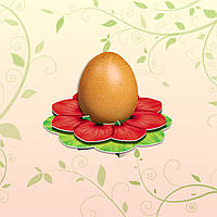 Декоративная подставка для пасхальных яиц №1 "Мак" (1 яйцо) (1 шт) пасхальная праздничная