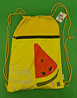 Рюкзак TM Profiplan Candy yellow (1 шт) сумка для сменной обуви, сменки, детская с затяжками