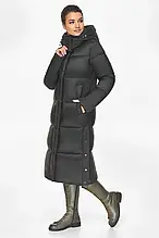 Braggart "Angels Fluff"- 31027 Універсальна жіноча чорна куртка на зиму модель 52650
