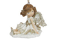 Новогодняя статуэтка Девочка с крыльями ангела 8.5 см
