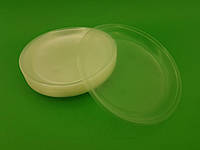 Тарелка одноразовая полипропиленовая 205мм - вес 7,5 гр для микроволновой печи (50 шт) мелкая, прозрачная
