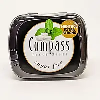 Леденцы Compass Fresh mints Menthol Extra Strong без сахара , ж\б , 14 гр