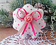 Іграшка на ялинку "Овечка рожевий горох", фото 2