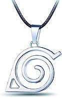 Аксессуар Наруто цепочка-шнурок с кулоном "Скрытый Лист", 52 см - Naruto Necklace