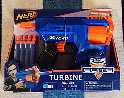 Іграшковий Бластер NERF X-hero Turbine 7089 на м'яких патронах