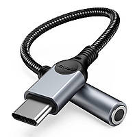 Разъем USB Type C Переходник для наушников 3,5 мм, кабель ZOOAUX USB C Aux Audio Dongle, совместимый с Pixel