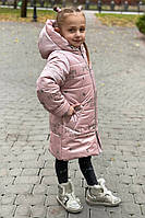 Подовжена Зимова курточка для дівчинки «УМКА»
