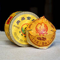 Китайский чай Шу Пуер Сягуань Golden Silk 100 грам, 2018 року.