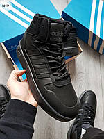 Мужские кроссовки Термо Adidas Ultra Boost Адидас Черные Осень/Зима/Весна Еврозима