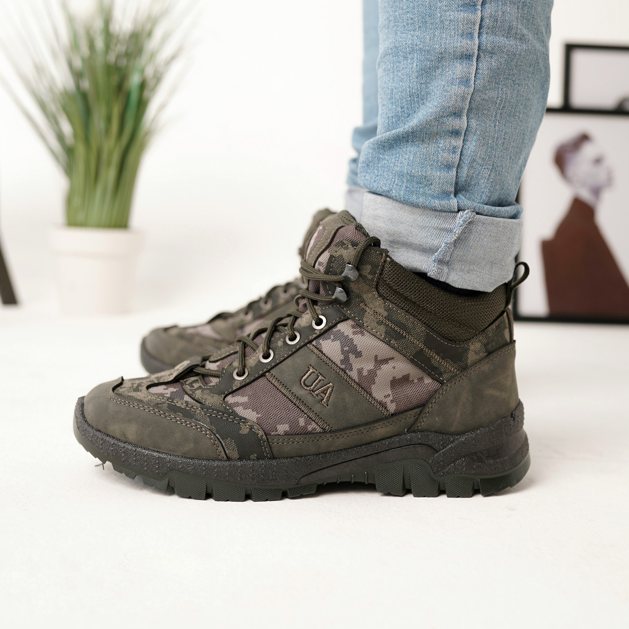 Зимові чоловічі черевики з якісної еко шкіри