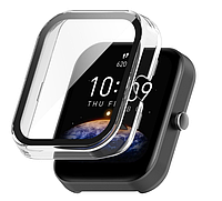 Чехол-накладка DK Пластик Gloss Glass Full Cover для Xiaomi Amazfit Bip 3 / 3 Pro (clear)