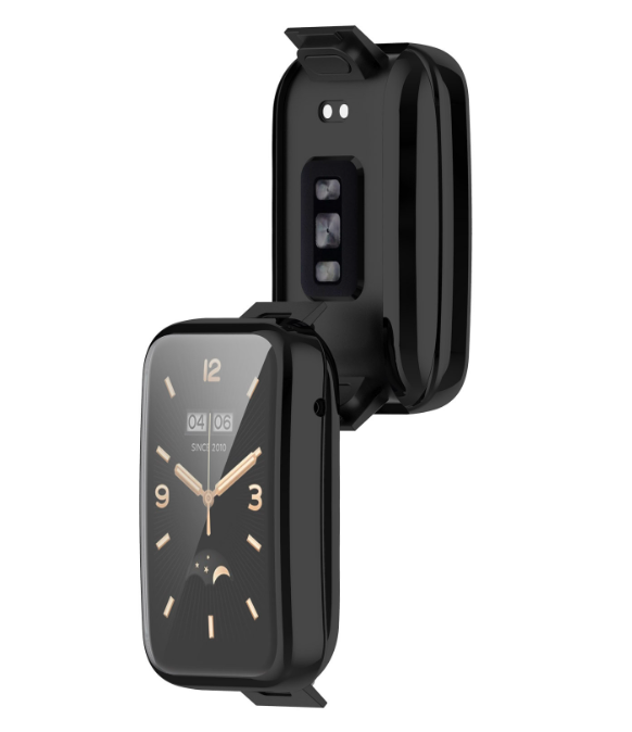 Чохол-накладка DK Silicone Face Case для Xiaomi Mi Band 7 Pro (black)