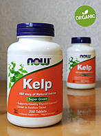 NOW Foods, бурые водоросли, Келп, kelp, 200 таблеток