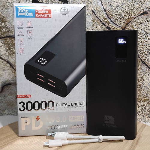 Купить Мощный Повербанк Power Bank 30000 mAh с быстрой зарядкой ...