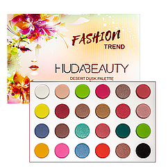 Палетка тіней для повік матові перламутрові 24 відтінки Huda Beauty Desert Kod-246