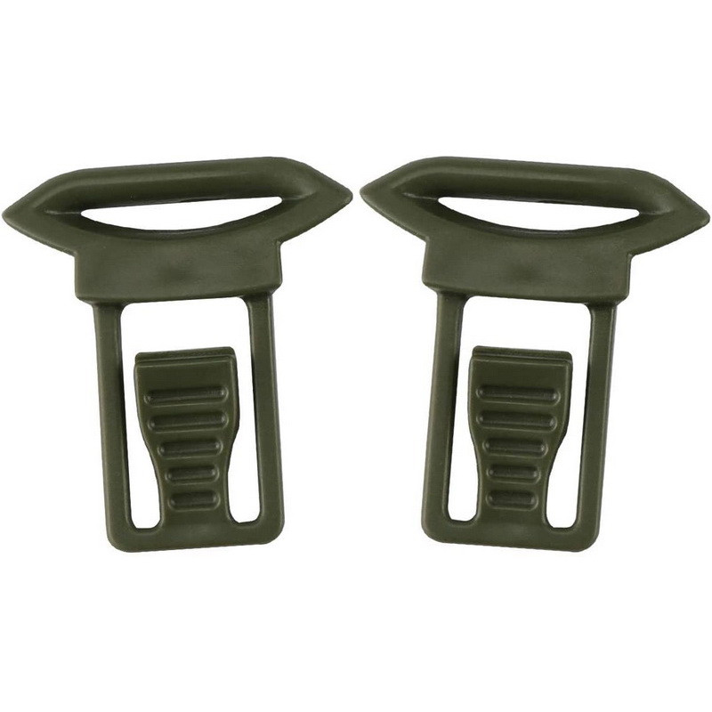 Затискач Кліпса для кріплення очок на рейки шолома Goggles Clip Зелений, 2 шт., фото 1