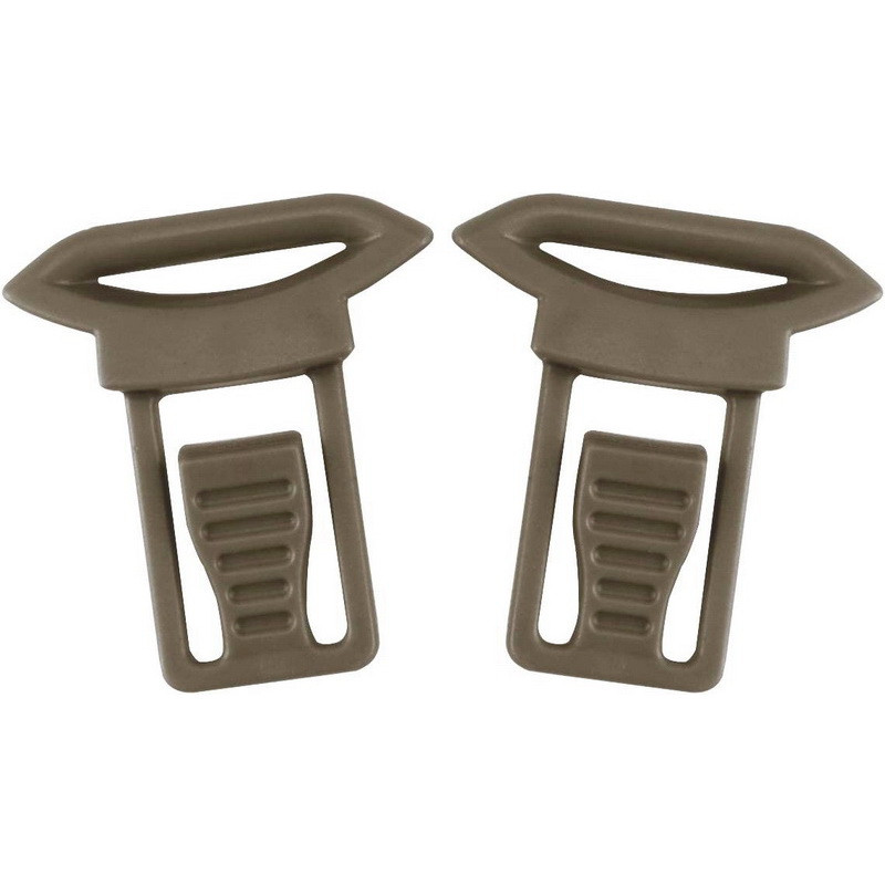 Кліпса для кріплення окулярів на рейки шолома каски Goggles Clip Койот, 2 шт.