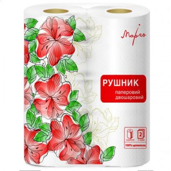 Рушник паперовий Марго 2 кулі 2 рулони (640773), фото 1