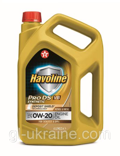 Моторна олива TEXACO Havoline ProDS VB 0W-20, 4 л (VW 508.00/509.00)