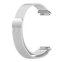 Магнітний ремінець Milanese Loop для Huawei Band 7 (LEA-B19 / LEIA-B19) | HMU | 19 мм | сріблястий