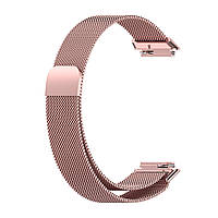 Магнітний ремінець Milanese Loop для Huawei Band 7 (LEA-B19 / LEIA-B19) | HMU | 19 мм | рожевий