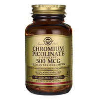 Хром піколінат, Solgar Chromium Picolinate 500 mcg 60 капсул