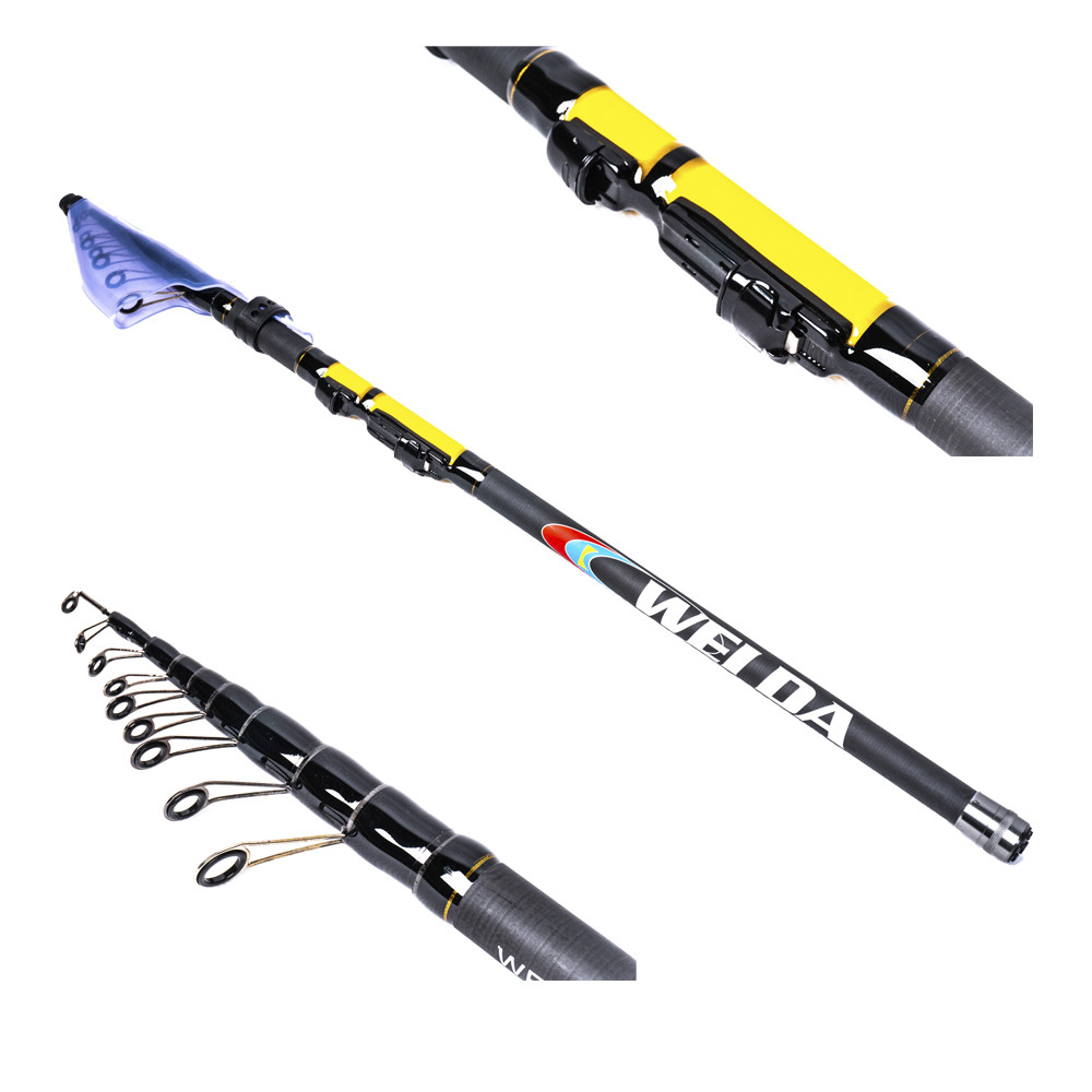 Вудка телескоп Weida Beast Master 4.00м, карбон, тест 15-40г, с/к