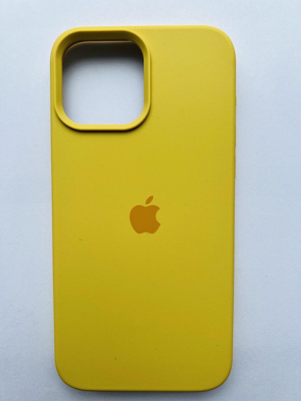 Чохол Silicone Case для Apple iPhone 13 Pro Max Yellow