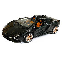 Іграшкова машинка металічна Lamborghini Sian (Ламборгіні Сіан) АвтоЕксперт", чорний, світло, звук, інерція, відкр двері, багажник,, фото 3