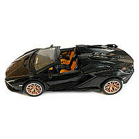 Іграшкова машинка металічна Lamborghini Sian (Ламборгіні Сіан) АвтоЕксперт", чорний, світло, звук, інерція, відкр двері, багажник,, фото 4