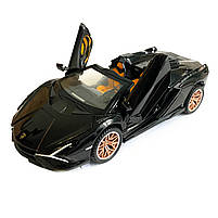 Іграшкова машинка металічна Lamborghini Sian (Ламборгіні Сіан) АвтоЕксперт", чорний, світло, звук, інерція, відкр двері, багажник,, фото 7