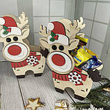 Коробка-цукерниця "Новорічний олень" Розмір: 25*20*7 см, фото 5