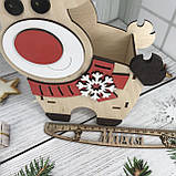 Коробка-цукерниця "Новорічний олень" Розмір: 25*20*7 см, фото 4