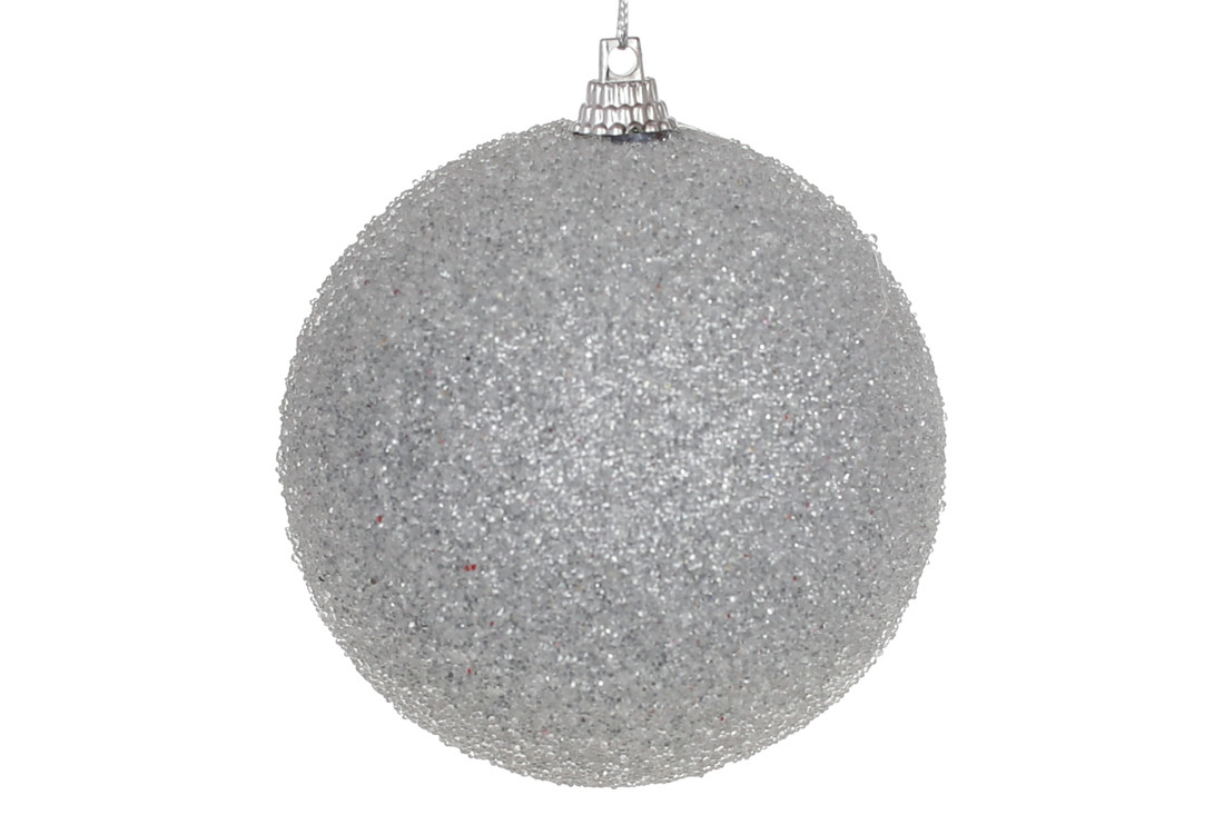Ялинкова куля 8см, колір - сірий ТОВАР ВІД ВИРОБНИКА