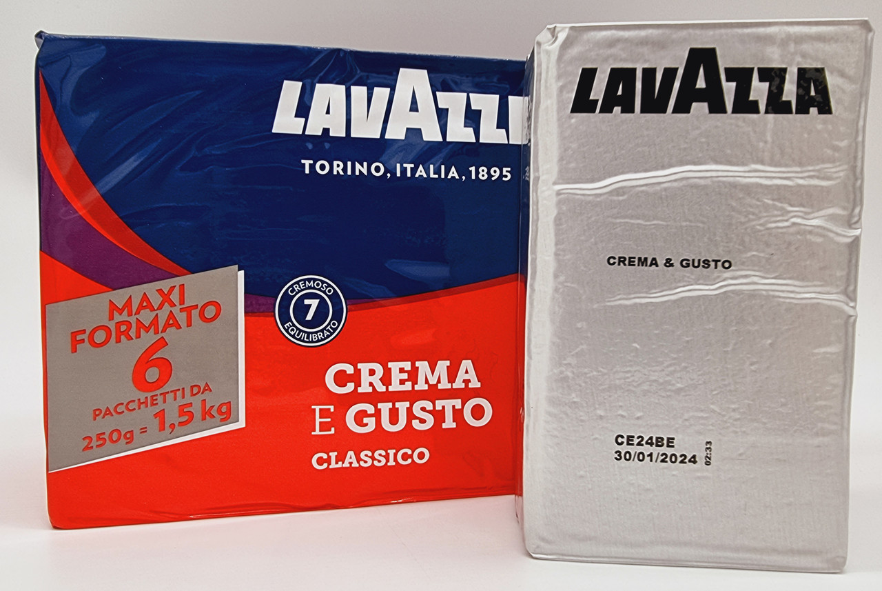 Кава мелена "Lavazza Crema e Gusto" 250 грамів Італія 30/70