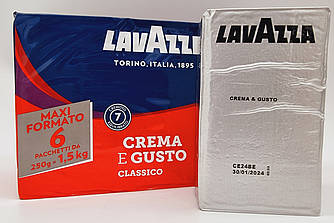 Кава мелена "Lavazza Crema e Gusto" 250 грамів Італія 30/70