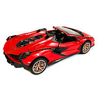 Іграшкова машинка металічна Lamborghini Sian (Ламборгіні Сіан) АвтоЕксперт", червона, світло, звук, інерція, відкр двері,, фото 5