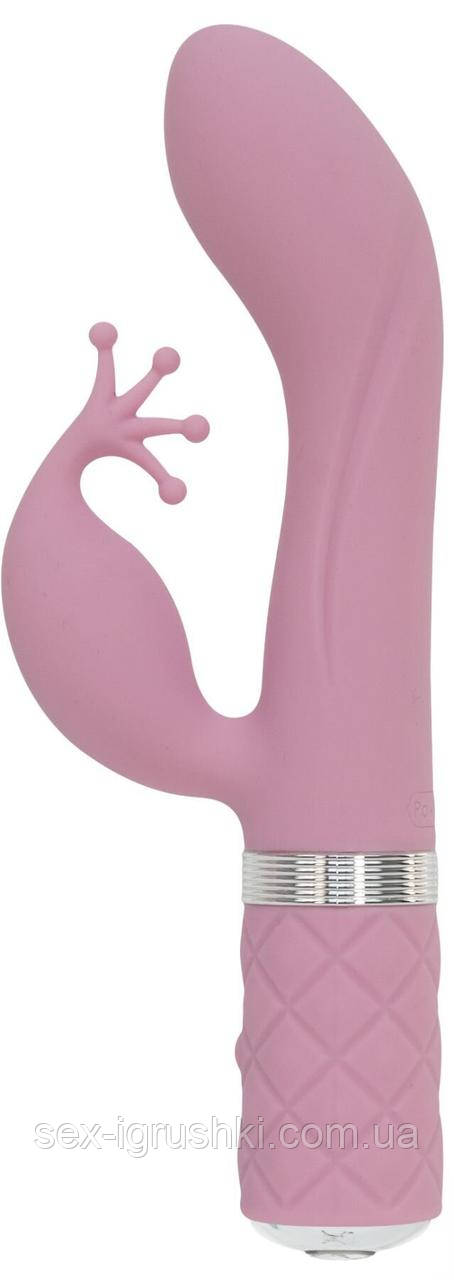 Розкішний вібратор-кролик Pillow Talk - Kinky Pink з кристалом Сваровські, потужний SO2715