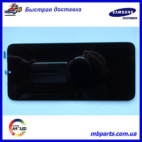 Дисплей із сенсором Samsung A032 Galaxy А03 Core Black, GH81-21711A, версія 2, оригінал, без рамки!